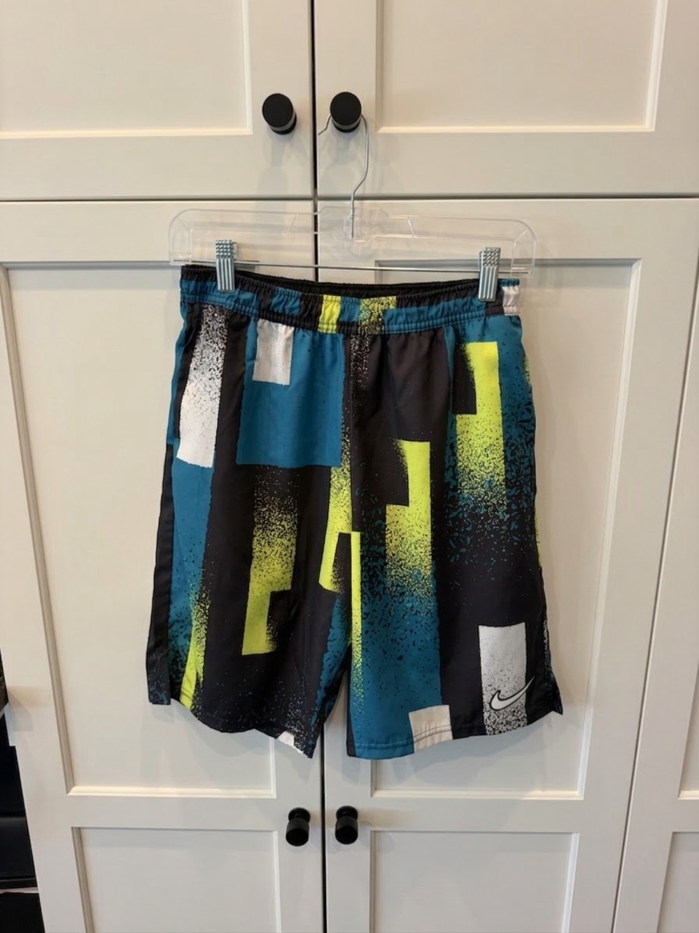 Nike Court Men’s Teal & Neon Green Athletic Shorts